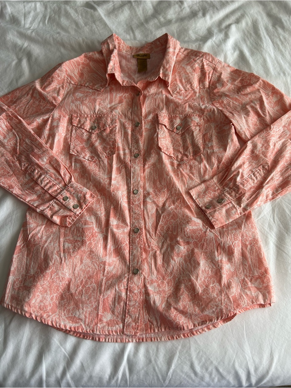 Wrangler Cactus Novelty Printed Long-Sleeve Western Shirt - Picture 3 of 11
